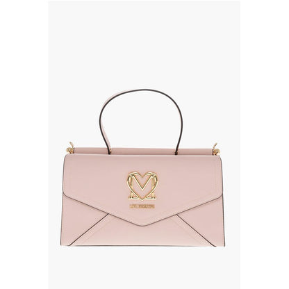 Moschino LOVE Faux Leather Envelope Bag with Removable Shoulder Strap