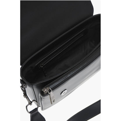 Moschino LOVE Faux Leather Bag with Silver-Effect Closure