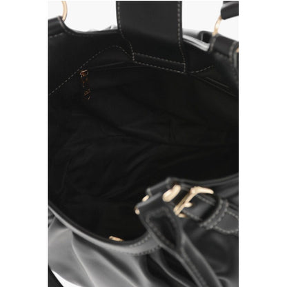Moschino LOVE MOSCHINO Faux Leather Bucket Bag with Golden Details