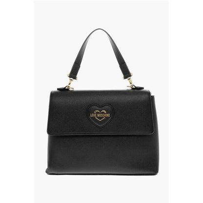 Moschino LOVE MOSCHINO Saffiano Faux Leather Hande Bag with Removable