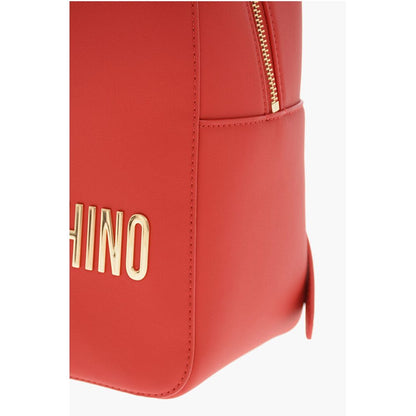 Moschino LOVE MOSCHINO Faux Leather Backpack with Lettering Logo