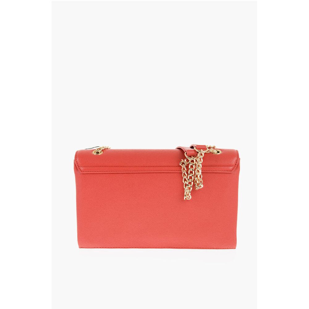 Moschino LOVE Faux Leather Shoulder Bag with Golden Details