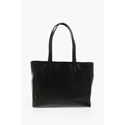 Moschino LOVE Faux Leather Tote Bag with Heart Shaped Pouch