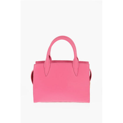 Moschino LOVE Solid Color Tote Bag with Golden Logo
