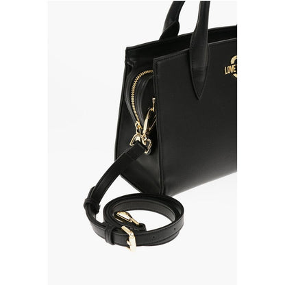 Moschino LOVE Solid Color Tote Bag with Golden Logo