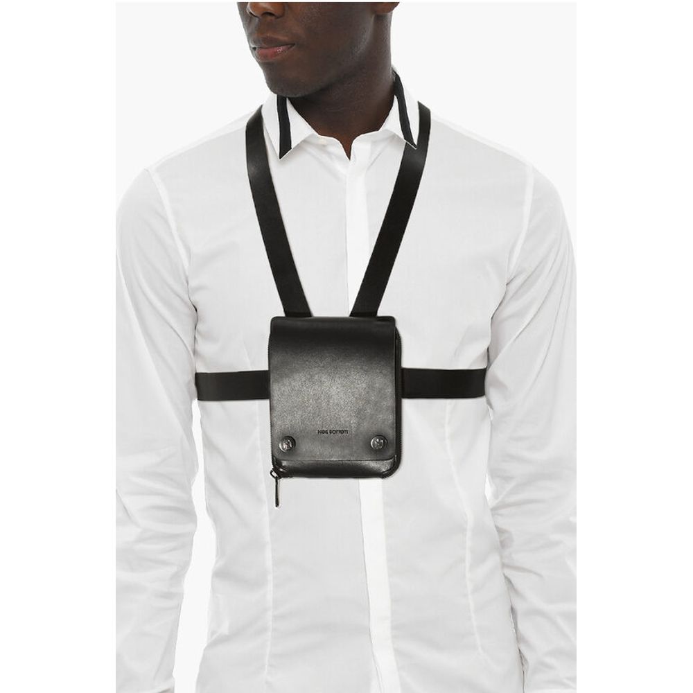 Neil Barrett Leather Pouch with Removable Straps