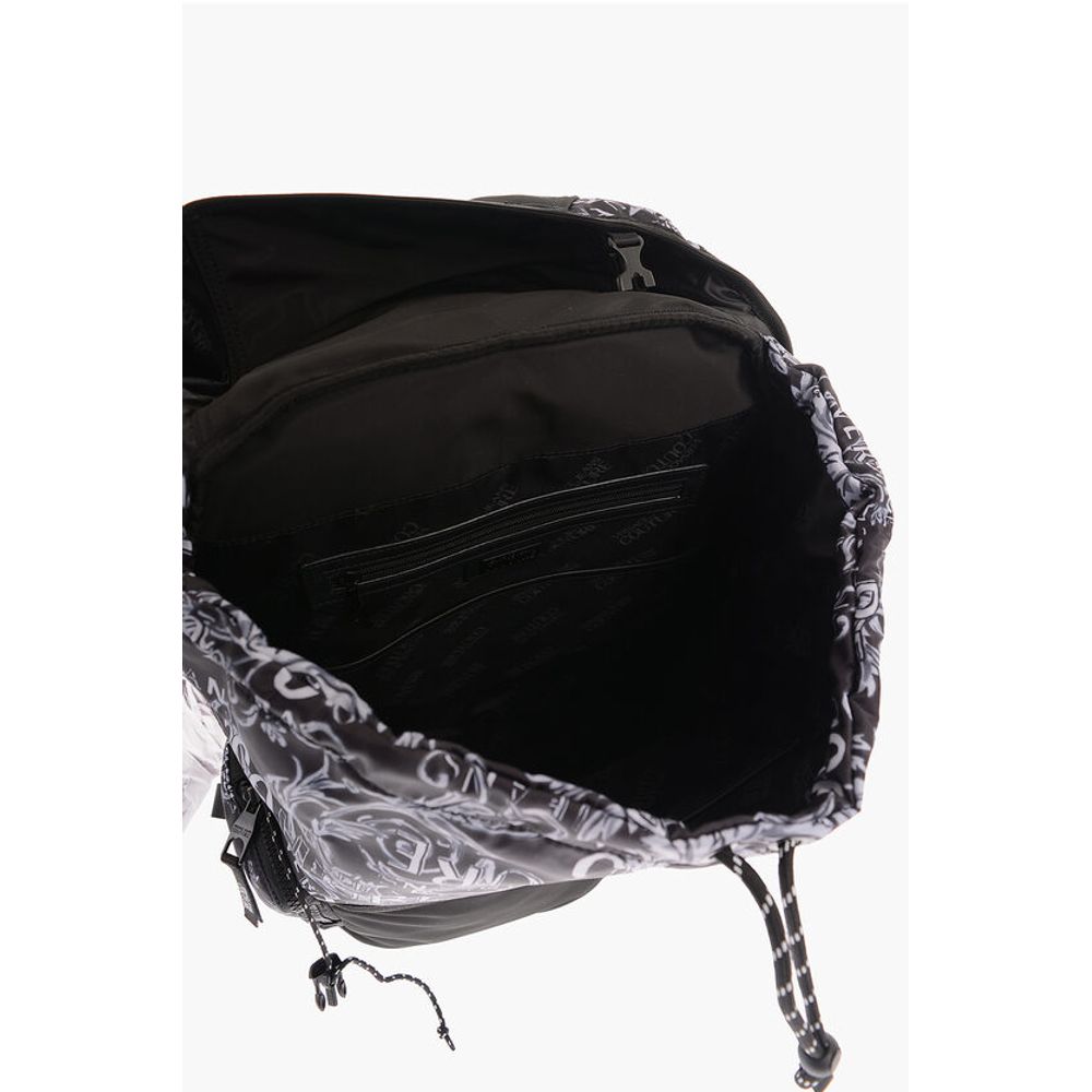 Versace JEANS COUTURE All-Over Logo Multipockets Backpack