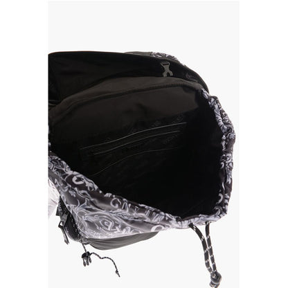 Versace JEANS COUTURE All-Over Logo Multipockets Backpack