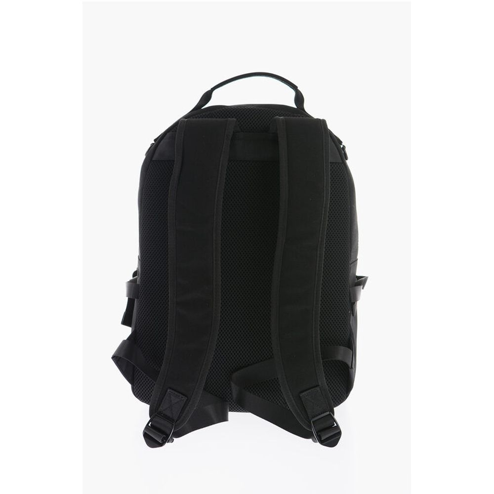 Versace JEANS COUTURE Canvas Backpack with Printed Contrasting Logo