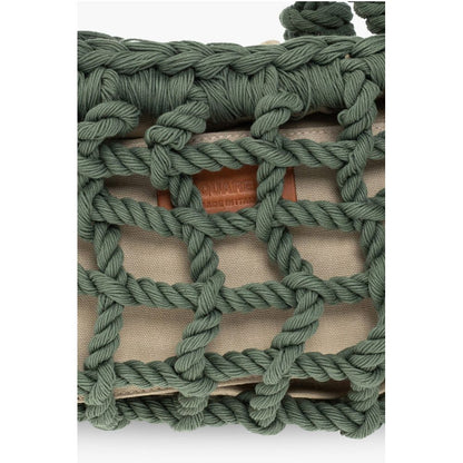 Dsquared² Solid Color Bag with Braided Design and Removable Inner Pouc