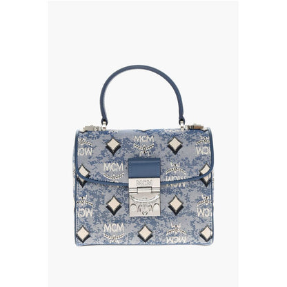 MCM Vintage Monogram Jacquard TRACY Crossbody Bag with Laurel Lo