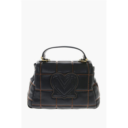 Moschino LOVE Quilted Faux Leather Bag with Golden Logo