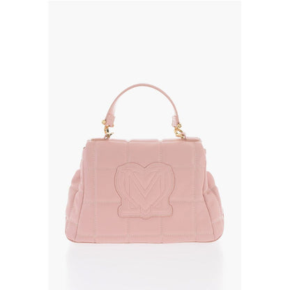Moschino LOVE Quilted Faux Leather Bag with Golden Logo