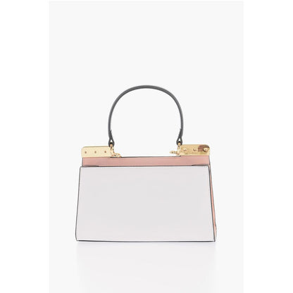 Moschino LOVE Faux Leather Handbag with Golden Details