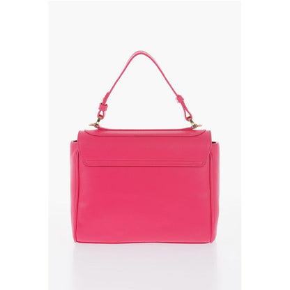 Moschino LOVE Faux Leather Shoulder Bag with Metal Golden Logo