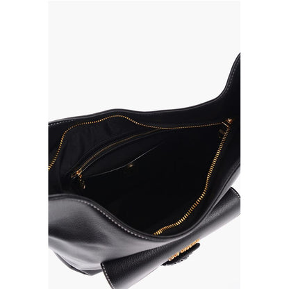 Moschino LOVE Faux Leather Shoulder Bag with Braided Handle