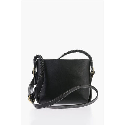 Moschino LOVE Faux Leather Crossbody Bag with Braided Details