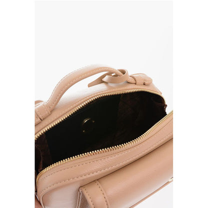 Moschino LOVE Faux Leather Crossbody Bag with Golden Logo