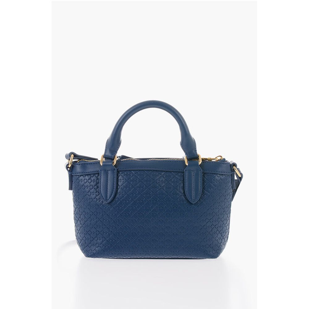 Moschino LOVE Faux Leather VALENTINA Crossbody Bag with all-Over Hear