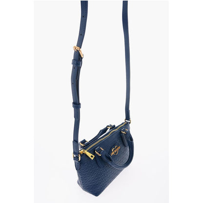 Moschino LOVE Faux Leather VALENTINA Crossbody Bag with all-Over Hear
