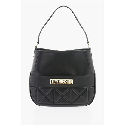 Moschino LOVE Faux Leather Bag with Removable Shoulder Strap