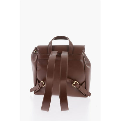 Moschino LOVE Faux Leather Backpack with Golden Logo