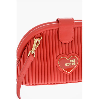 Moschino LOVE Pleated Faux Clutch with Removable Shoulder Strap