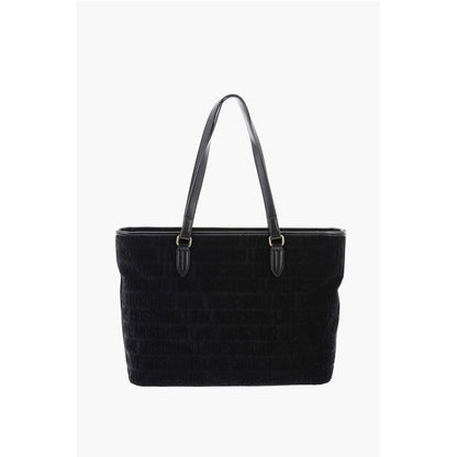 Moschino LOVE Faux Leather and Sponge Tote Bag with Embossed Logo