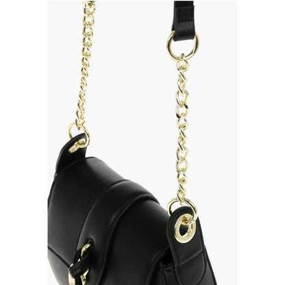 Moschino LOVE Faux Leather Crossbody Bag with Heart Shaped Charm
