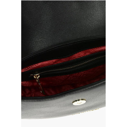 Moschino LOVE Faux Leather Crossbody Bag with Heart Shaped Charm