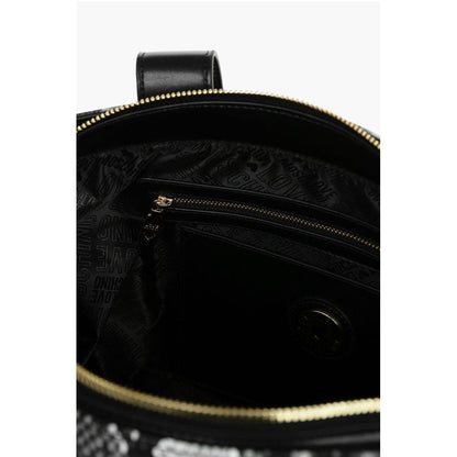 Moschino LOVE Snake Effect Faux Leather Tote Bag