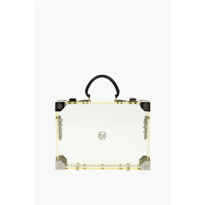 Philipp Plein sheer rigid handbag with removable shoulder strap