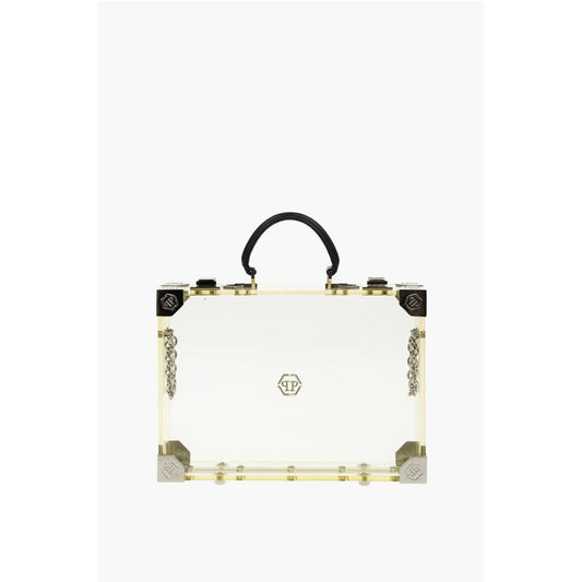 Philipp Plein sheer rigid handbag with removable shoulder strap