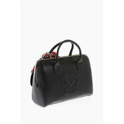 Moschino LOVE logoed handkerchief faux leather SIMPLE HOOP handbag