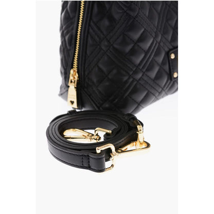 Moschino LOVE golden details quilted faux leather bag
