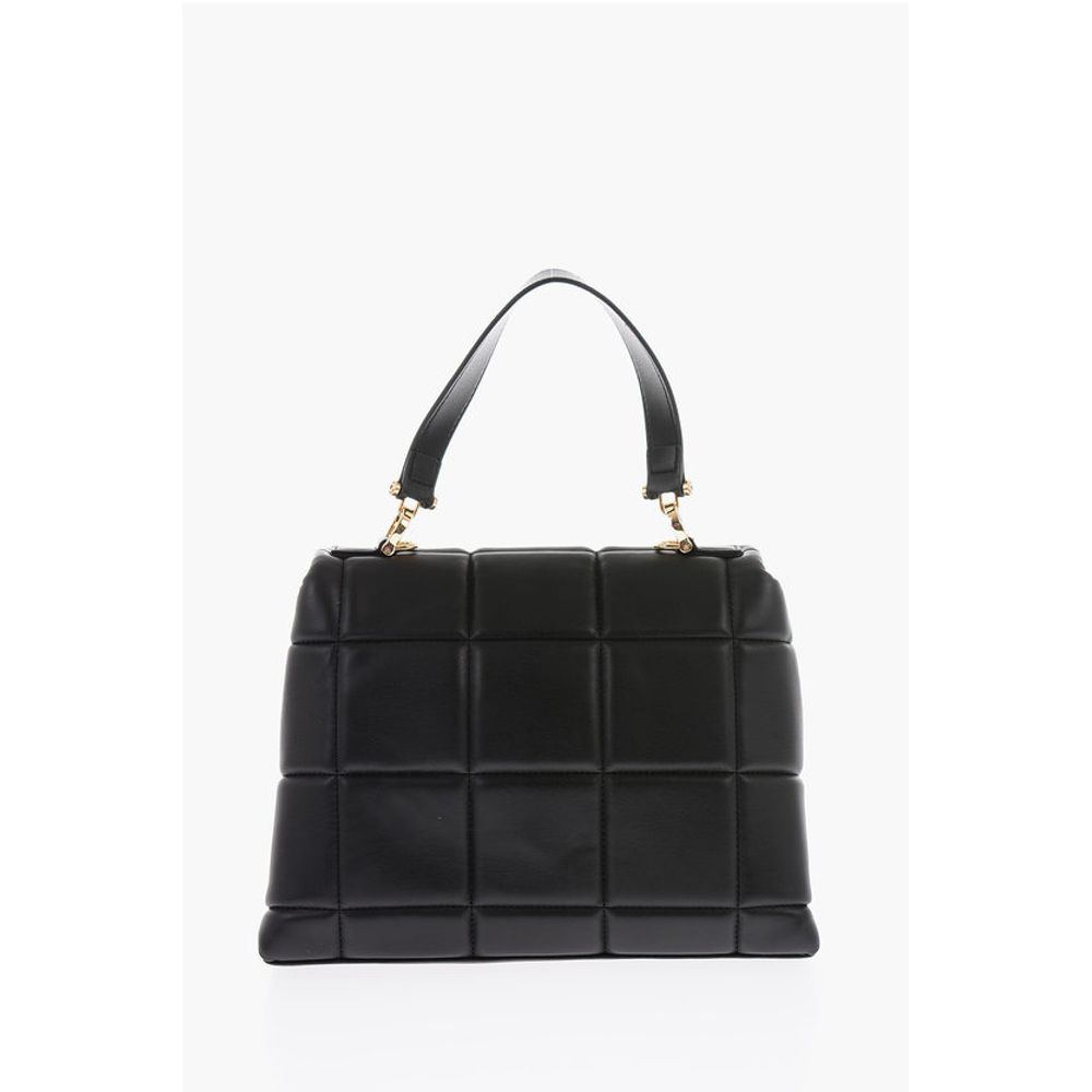 Moschino LOVE Faux Leather Padded Bag with Removable Shoulder Strap