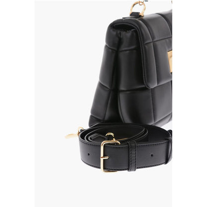 Moschino LOVE Faux Leather Padded Bag with Removable Shoulder Strap