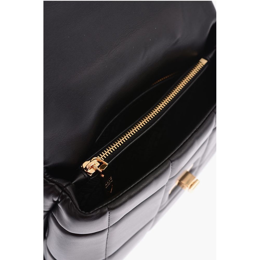 Moschino LOVE Faux Leather Padded Bag with Removable Shoulder Strap