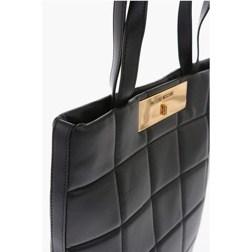 Moschino LOVE quilted faux leather shoulder bag
