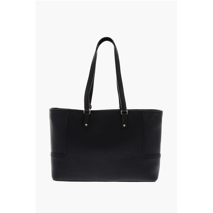 Moschino LOVE Textured Faux Leather Tote Bag with Embossed Logo