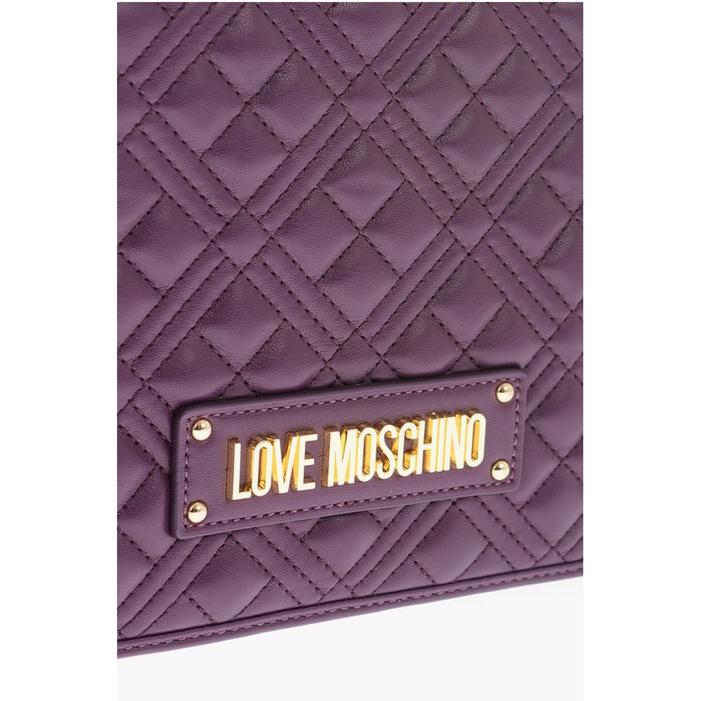 Moschino LOVE quilted faux leather shoulder bag