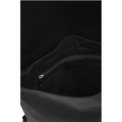 Neil Barrett solid color nylon CITY FLAP backpack