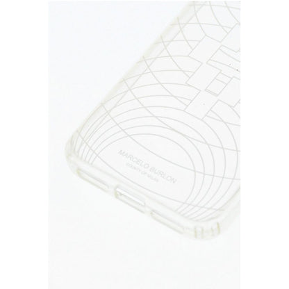 Marcelo Burlon embossed printed sheer TECHNOFOLK XS iphone Case