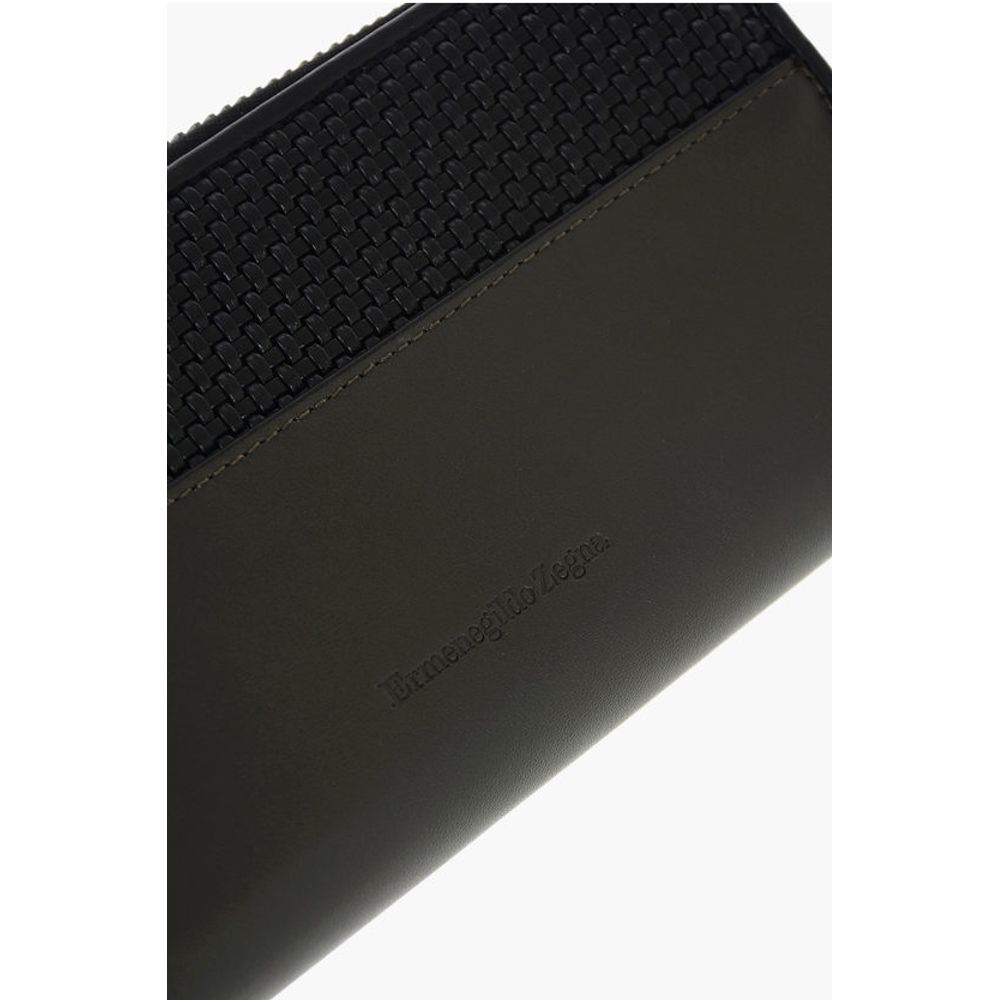 Ermenegildo Zegna EZ LUXURY leather continental wallet with zip closure
