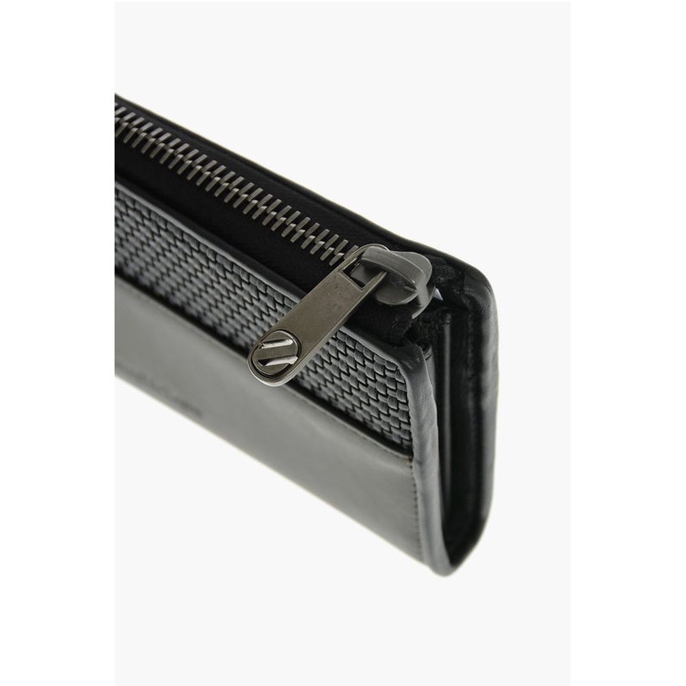 Ermenegildo Zegna EZ LUXURY leather continental wallet with zip closure
