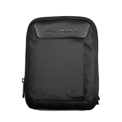 Piquadro Black Recycled Polyethylene Shoulder Bag