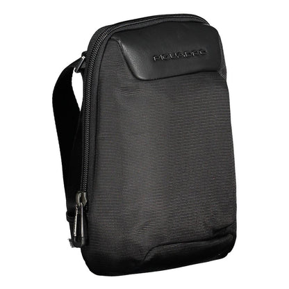 Piquadro Black Recycled Polyethylene Shoulder Bag