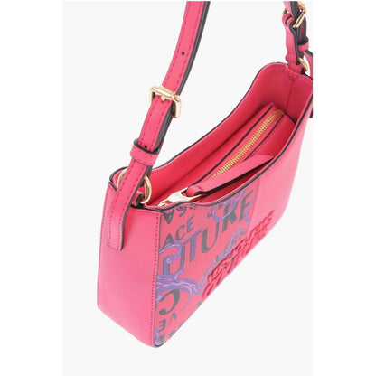 Versace JEANS COUTURE Baroque Motif Shoulder Bag with Embossed Logo