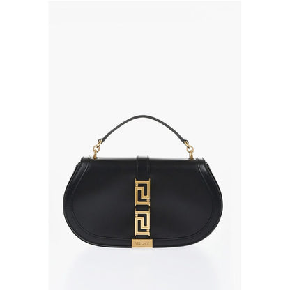 Versace Leather GRECA GODDES Saddle Bag with Golden Detail