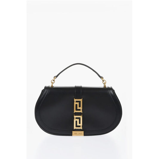 Versace Leather GRECA GODDES Saddle Bag with Golden Detail